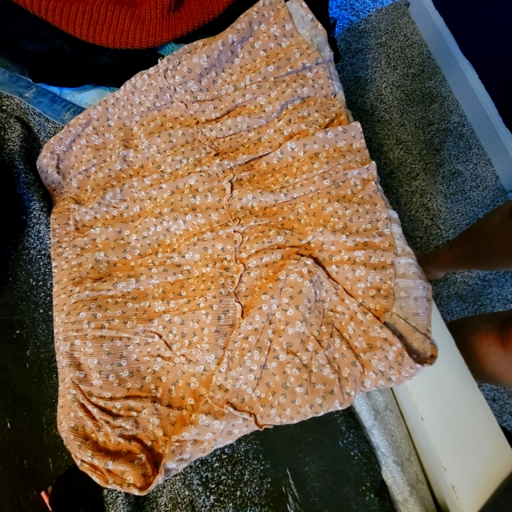 Crop top and mini skirt set